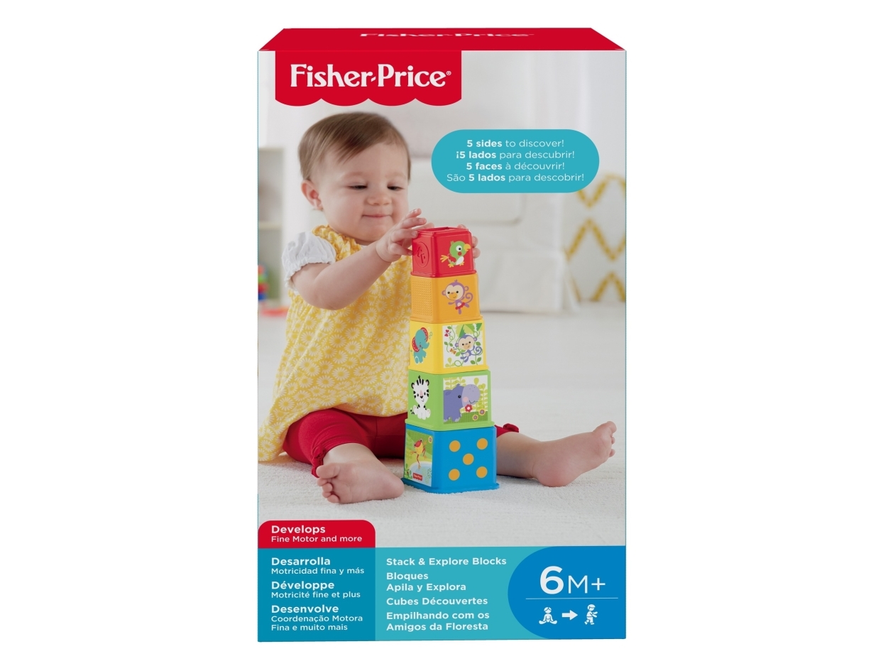 Fisher Price Stack & Explore Blocks | Leksaker - För dom minsta - Aktivitetsleksaker | GameStuff
