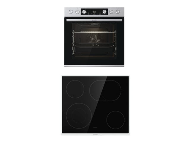 Gorenje EASY SET 2 - BCS6737E06X+ECD634X - uuni liedellä - höyrytoiminnolla - sisäänrakennettu - itsepuhdistuva