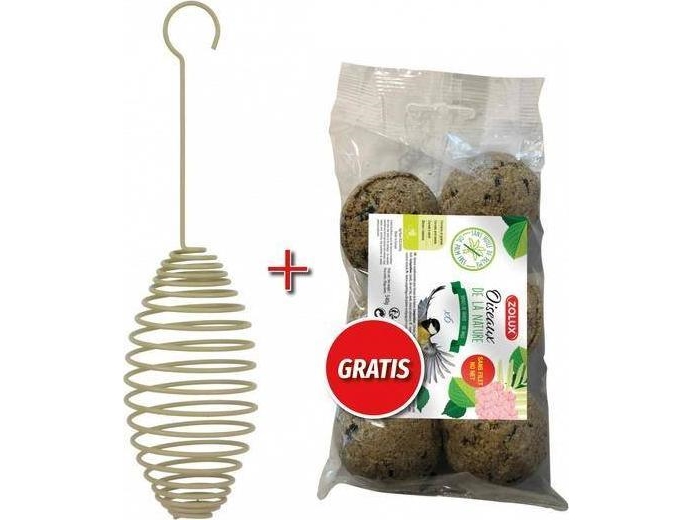 Zolux Small Spiral For Fat Balls, Olive Color + Fat Balls 6 Pcs. 540 G (172004)