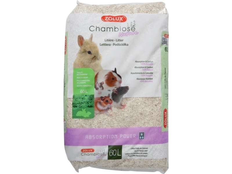 Zolux Chambiose Natur - Gnaver Strøelse - 60L