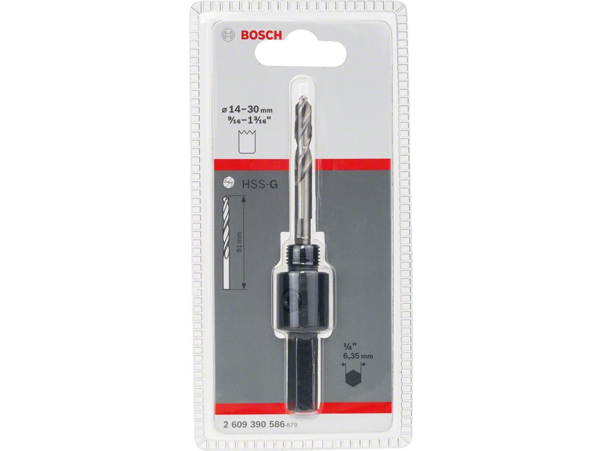 Hullsag Adapter Hex6,35mm 14-30mm M