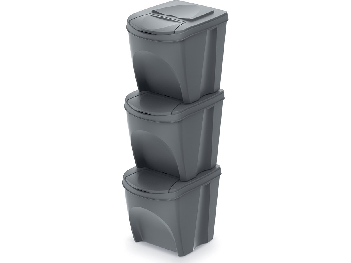 Prosper Sortibox 3 X 20 L Abfalltrennsystem Abfallbehälter