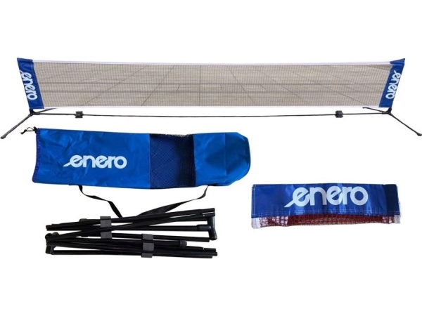 Enero med Enero-pæle 310x76cm til badminton og tennis