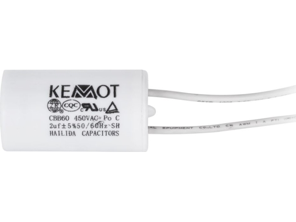Kondensator 2uF 450V til enfasede motorer