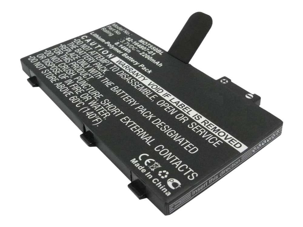 Coreparts - Batteri For Scanner (Svarende Til: Symbol 82-172087-01, Symbol 82-164807-01) - Litium-Polymer - 2200 Mah - 8.2 Wh - Sort - For Symbol Tc5