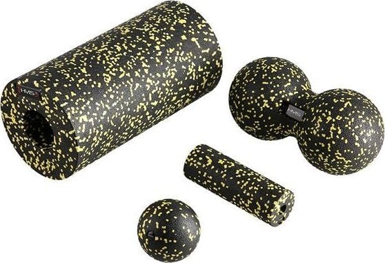 Hms Fsbm04 Schwarz-Gelb Massage-Set Walki/Bälle (4-Tlg.)