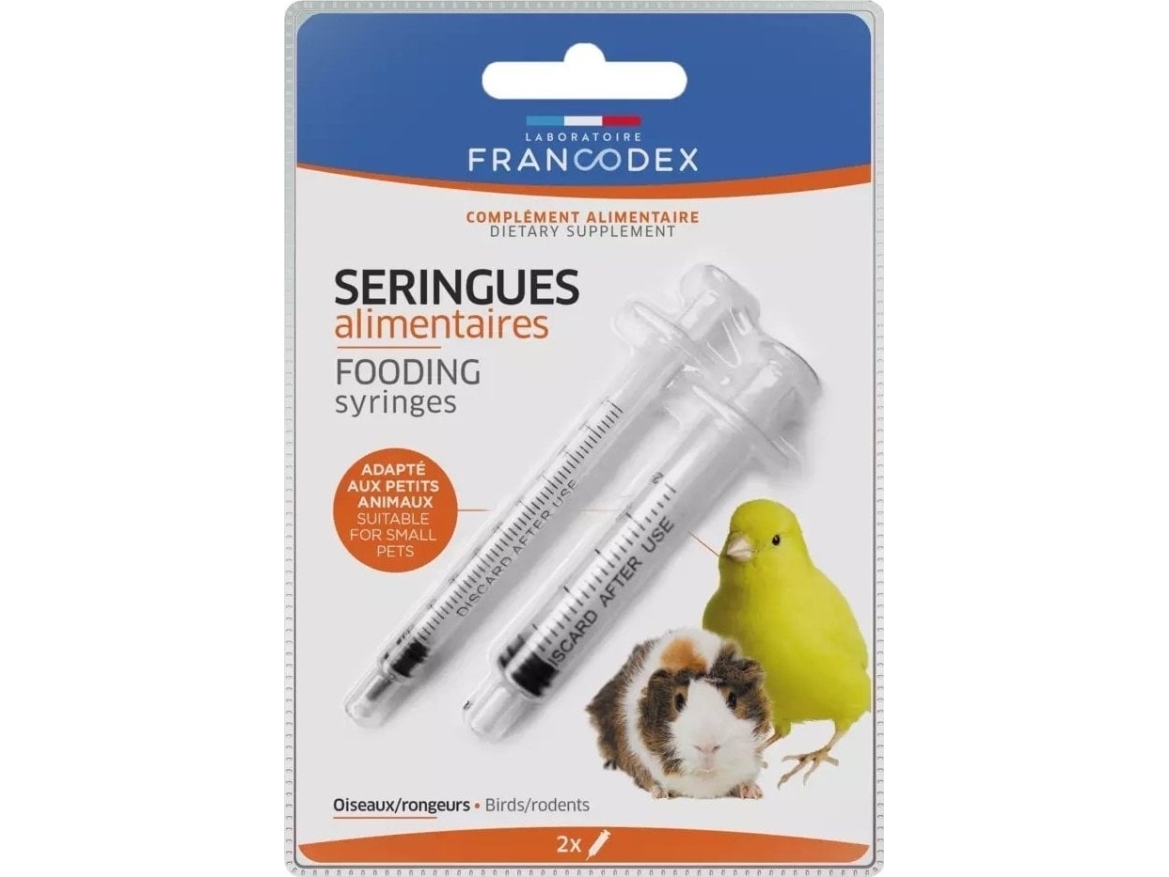 Francodex Francodex Fodersprøjter Til Fugle Og Små Pattedyr (1X1ml, 1X2,5Ml)