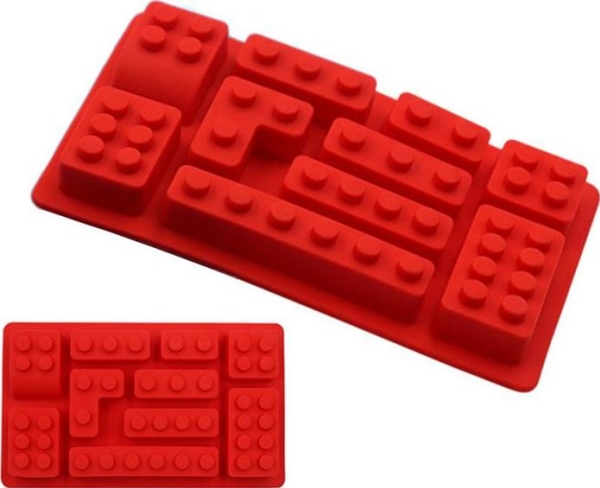 Aptel Ag433e Lego Silikon Kakbakarformar 10 St Röd