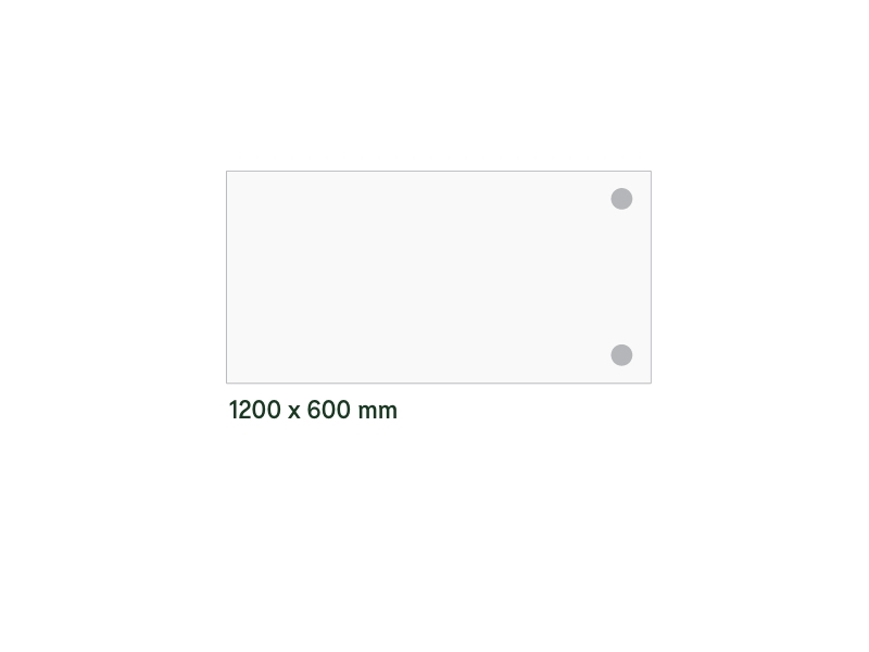 Skrivebord, tilbyg DNA Antracit 1200x600 mm I-ben Hvid