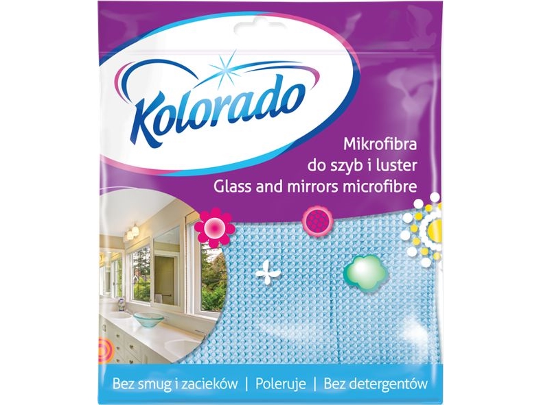 Mikrofiberklud til vinduer, badeværelse og skinnende overflader 1 stk.