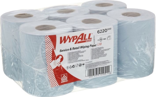 Kimberly-Clark Wypall Reach - Papirhåndklæder I Rulle Med Centerafvikling - Blå