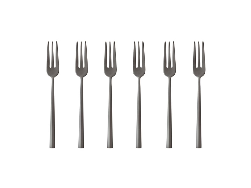 Sambonet Rock PVD 6 gafflar DolceNero Lucido | Trädgården - Grill tillbehör - Övriga grilltillbehör | GameStuff