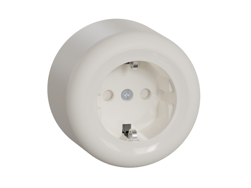 Schneider Electric Renova Surface 1-Teilige Steckdose Ip21 Federanschluss Weiss