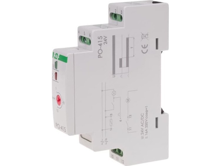 F&F Tidsrelæ Po-415-24V-1-60S