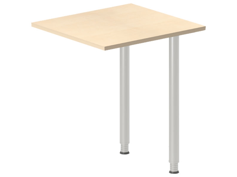 Skrivebord, Tilbyg Dna Birk 1400X600 Mm I-Ben Sort