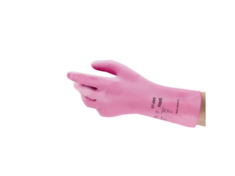 Ansell 87085075 AlphaTec® Bomuldsvelour Kemikaliehandske Størrelse (handsker): 8 EN 388:2016, EN 420-2003, EN 374-5, EN 388-2003, EN 21420:2020, EN 3