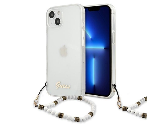 Guess Guhcp13mkpswh Iphone 13 6.1" Transparentes Hardcase White Pearl