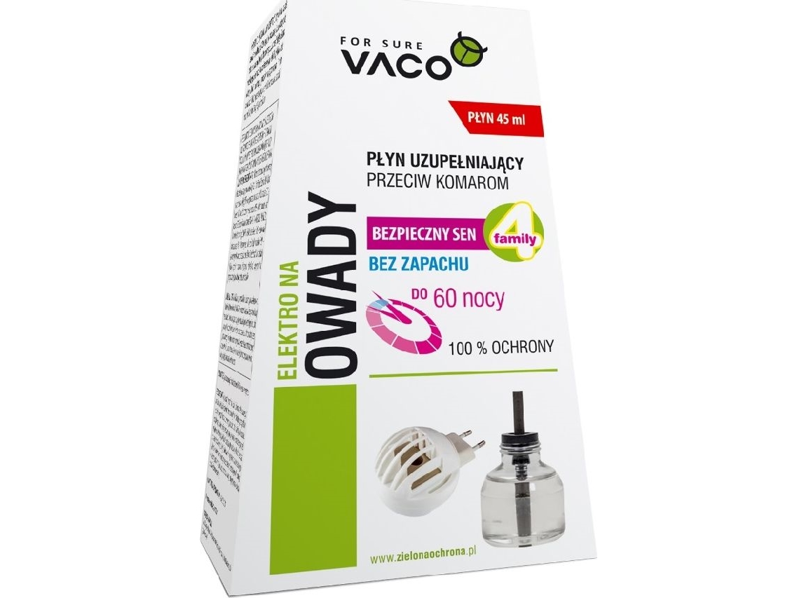 VACO Electro insektvæske refill uparfumeret 45 ml