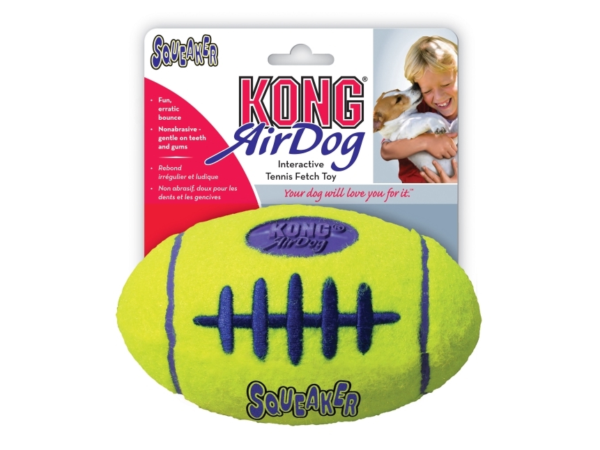 Kong Legetøj Airdog Fodbold Gul M 13Cm