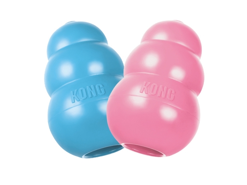 KONG Dog Toy Kong Puppy Large Assorted Colors (1-Pack)