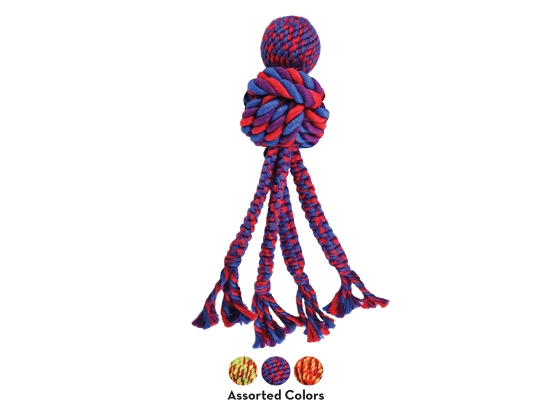 Kong Leksak Wubba Weaves Med Rep Mix L 38cm