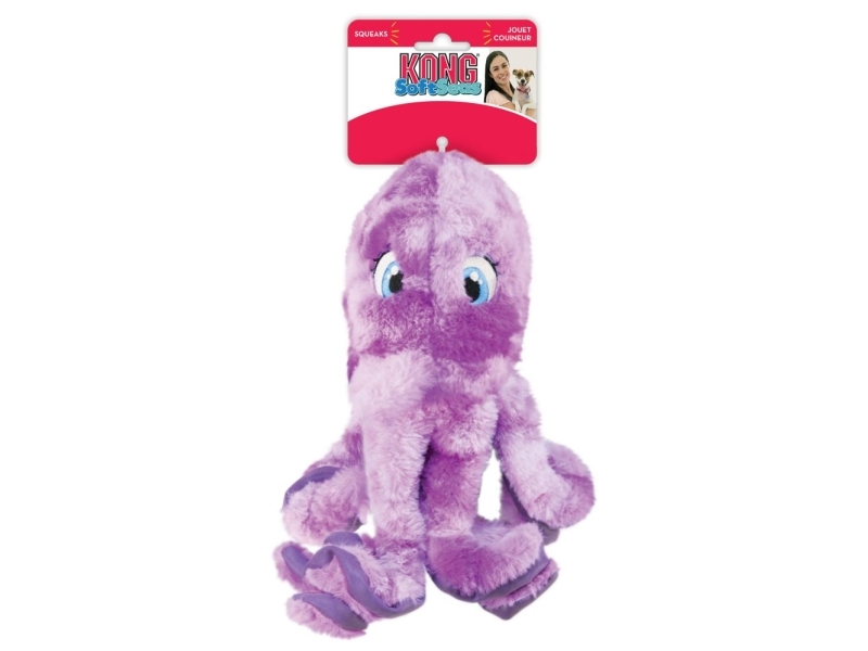 Kong Legetøj Softseas Blæksprutte Lilla L 27Cm