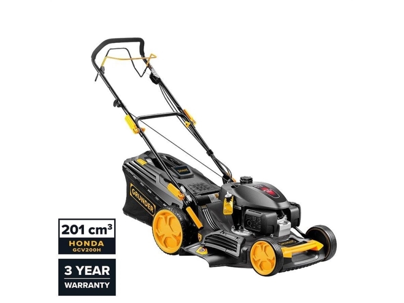 Petrol lawn mower Grunder S532VHY-GCV200H selfpropelled 52cm