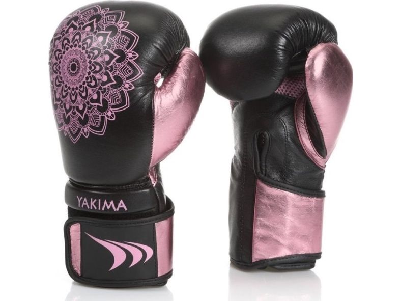 Yakimasport Mandala-Handsker Til Kvinder Sort/Pink 8 Oz
