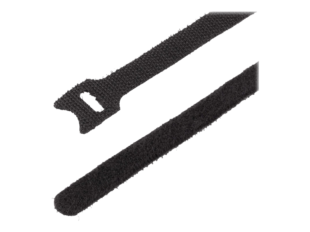 Startech 6In Hook And Loop Cable Ties, 50 Pack, Black, Reusable Cable Straps, Adjustable And Flexible, Cord Organizer Tie/Wraps For Professional Cabl