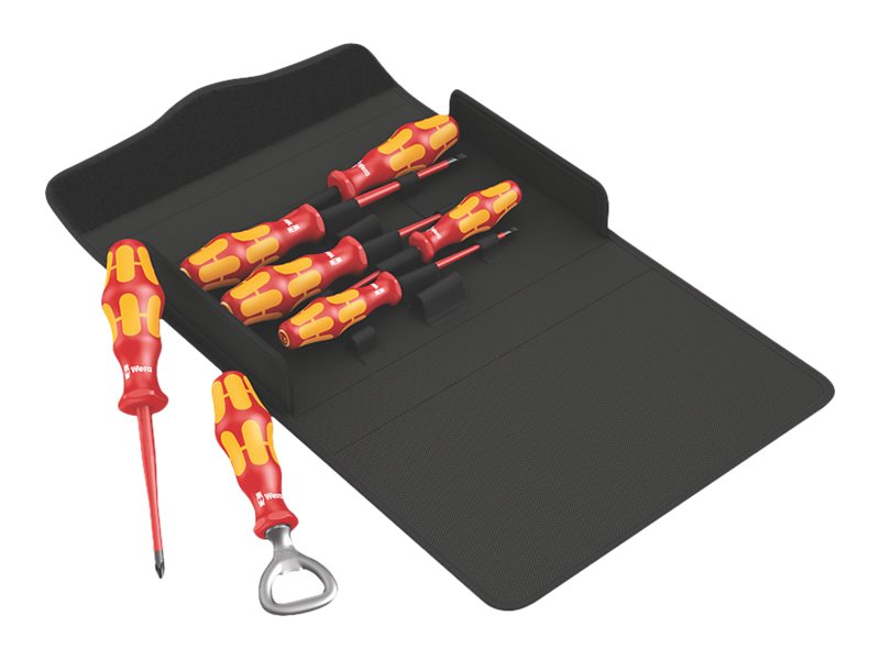 Wera Kraftform Plus - Series 100 Vde 100 Is/7 Set 2 - Skruetrækkersæt - 7 Stykker - Isoleret