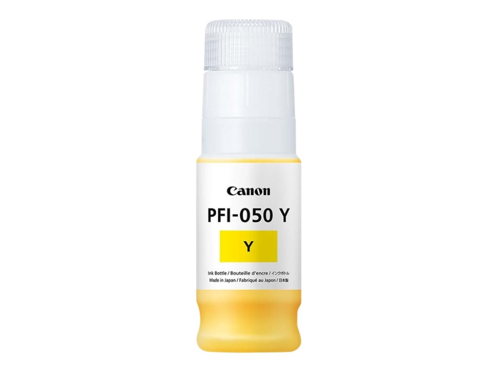 Canon PFI-050Y - 70 ml - gul - original - blækbeholder - for imagePROGRAF TC-20, TC-20M, TC-21, TC-21M