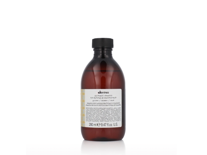 Davines Davines Alchemic Goldene Farbe Verstärkendes Shampoo, Goldblondes Und Honigfarbenes Haar, 280Ml