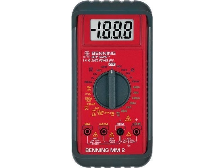 Benning-Mehrzweckmessgerät Benning Mm 2, Digital Mit Zubehör