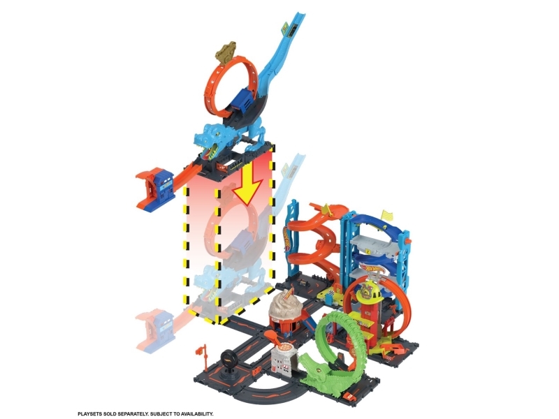 Hot Wheels City T-Rex Chomp Down | Leksaker - Bilar och andra fordon - Lekset med fordon | GameStuff