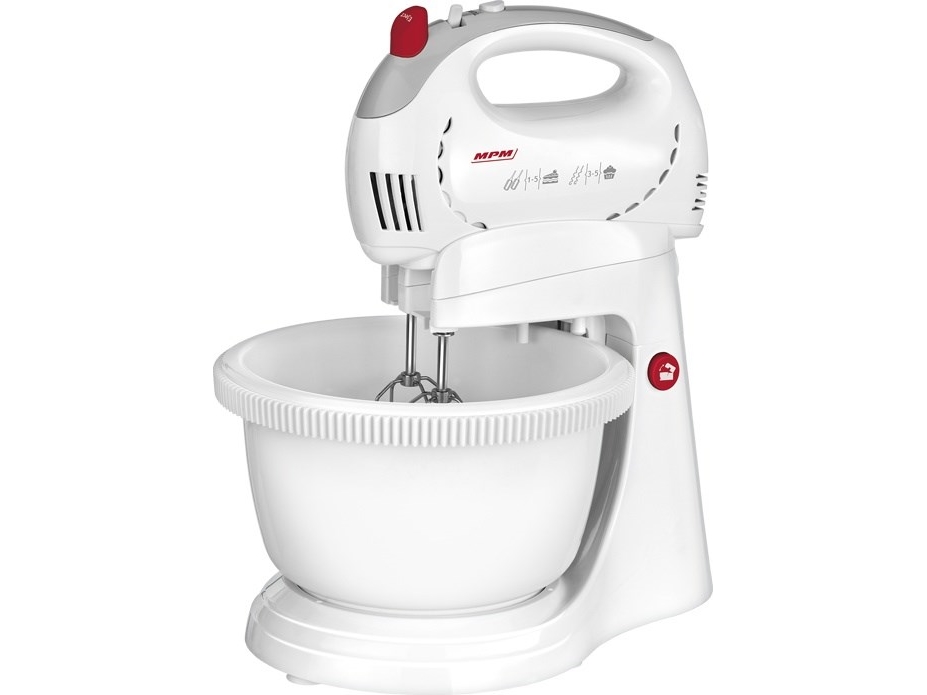 MPM MMR-17Z, Håndmixer, Hvid, Slå, Ælte, Mikse, 2,4 L, Knapper, 300 W