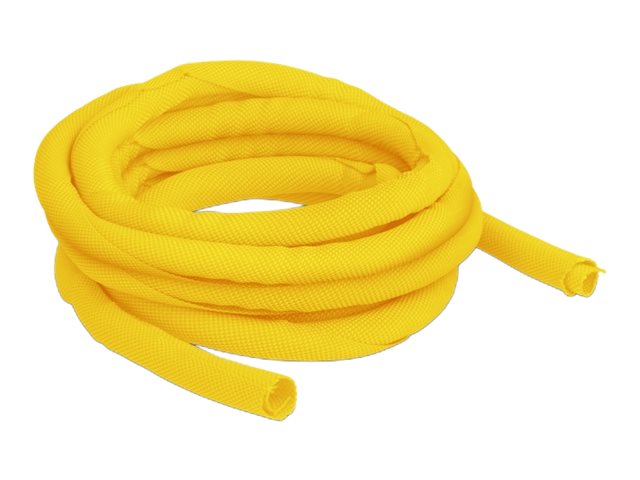 Delock - Flätad ärm - 5 m - gul | Datortillbehör - Kablar & adaptrar - Strömkablar | GameStuff