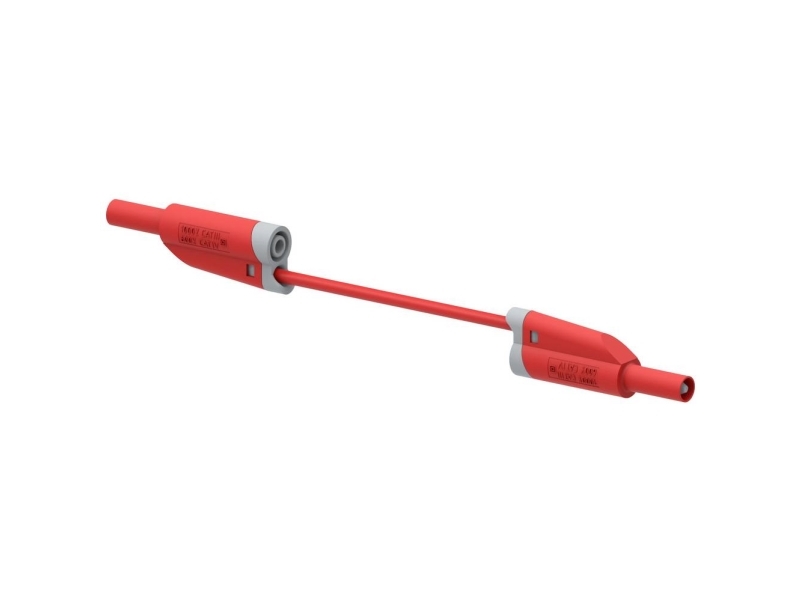 Electro Pjp 2717-Iec-Cd1-50R Prøveledning [Lamelstik 4 Mm - Lamelstik 4 Mm] 50 Cm Rød 1 Stk