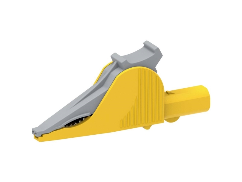 Electro PJP 5066-IEC-CD1-J Krokodilklämma Kontakter 4 mm CAT III 1000 V, CAT IV 600 V Gul | EL Artiklar - Andra EL - krokodilnäbb | GameStuff