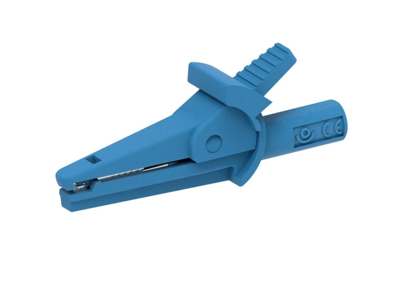 Electro PJP 5002-IEC-d4-CD1-Bl Krokodilleklemme Blå Klemmeområde max.: 9 mm Længde: 51 mm 1 stk