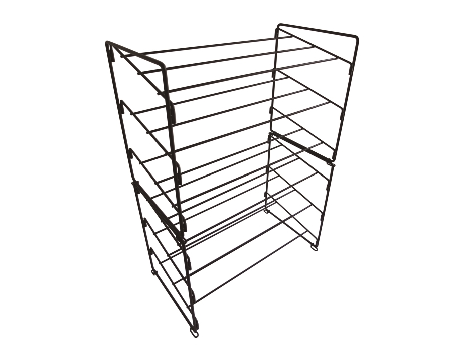 Skostativ stabelbar - sort