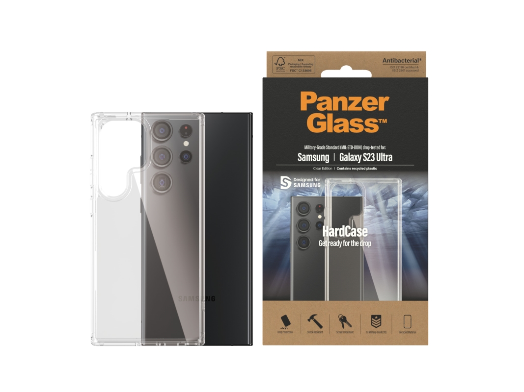 PanzerGlass HardCase - Clear Edition - baksidesskydd för mobiltelefon - termoplastisk polyuretan (TPU) - transparent - för Samsung Galaxy S23 Ultra | Tele & GPS - Mobil tillbehör - Skydd & Väskor | GameStuff