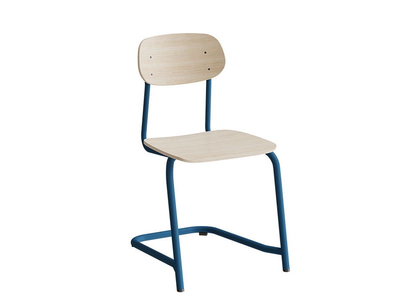 Tuoli Atlas, kääntyvä 2116, valkoinen pigmenttitammilaminaatti, punainen runko