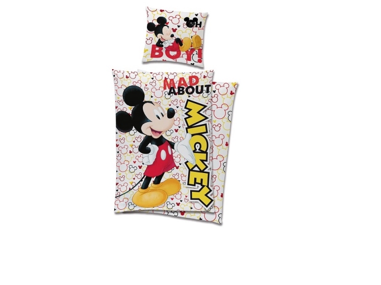 Billede af Mickey Mouse Sengetøj 150 X 210 Cm - 100 Procent Bomuld