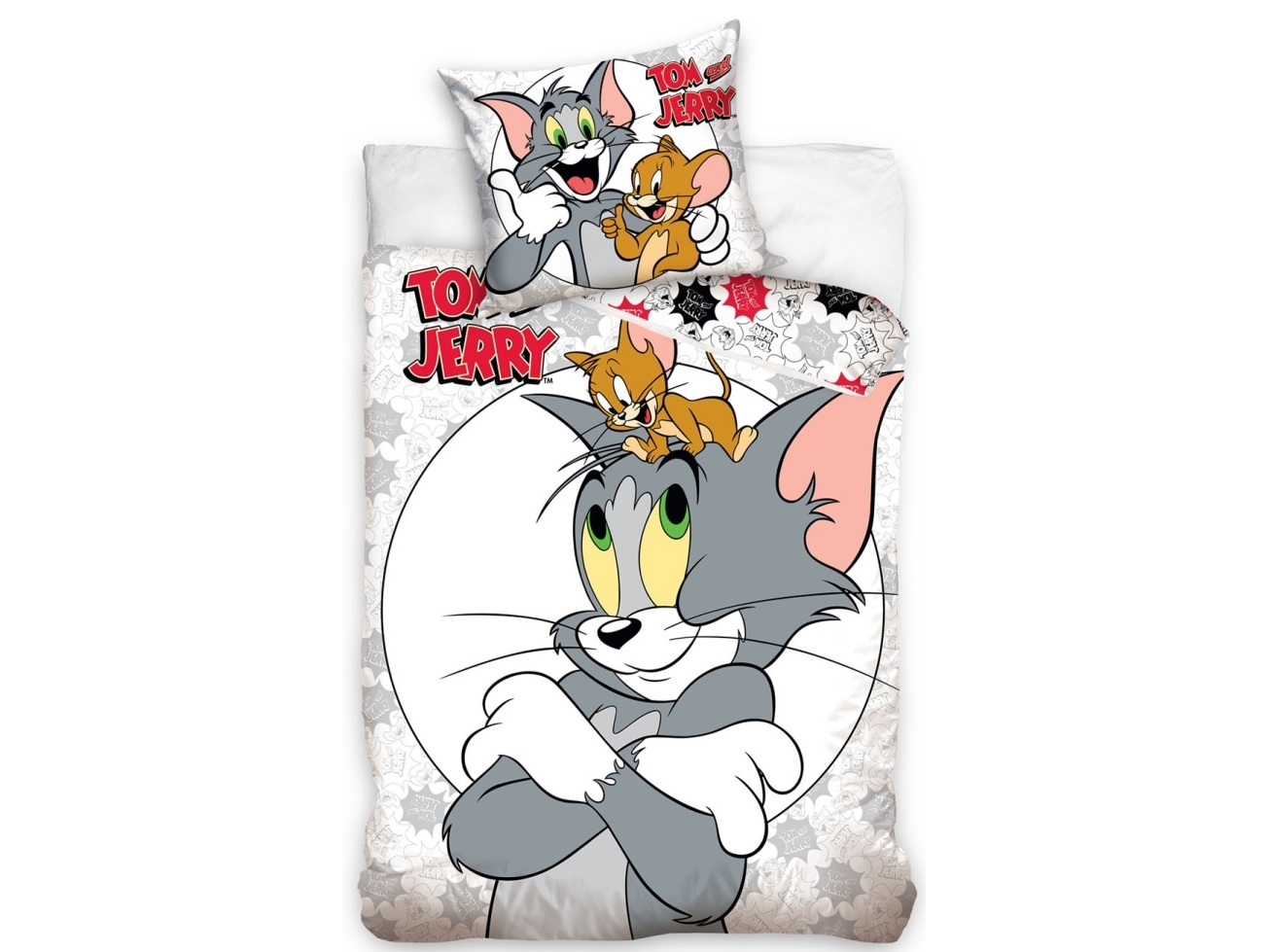 Billede af Tom Og Jerry Sengetøj 150 X 210 Cm - 100 Procent Bomuld