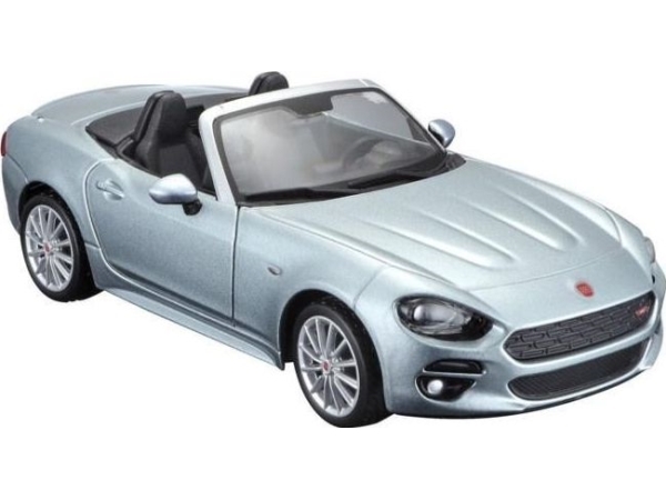 Bburago Fiat 124 Spider Silver 1:24 Bburago
