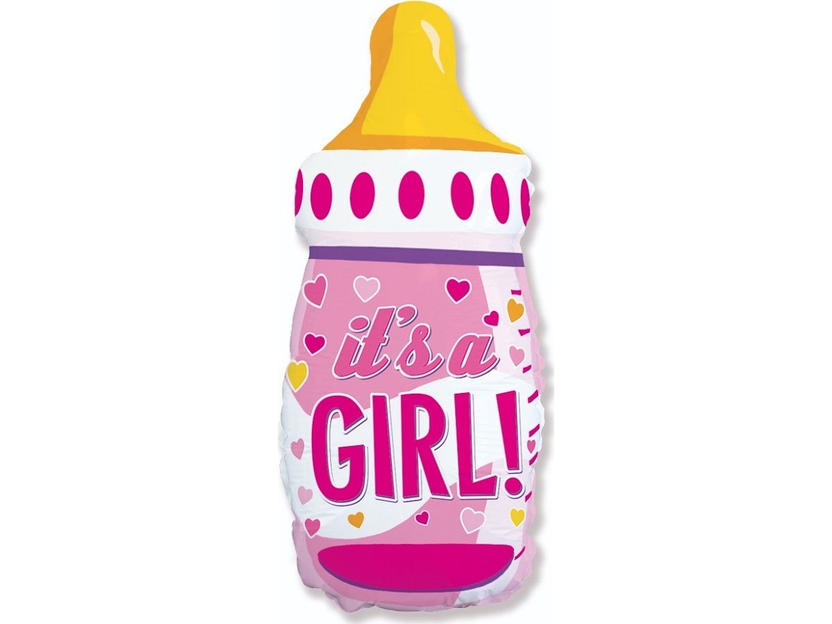 Godan Folieballon 24 Tommer Fx - Flaske (Pink), Pakket