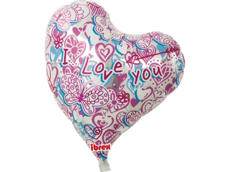Balloon 14" Ibrexhel Heart Sweet Love Hearts 38599