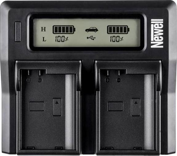 Newell DC-LCD laddare med två kanaler för NP-FZ100-batterier till Sony