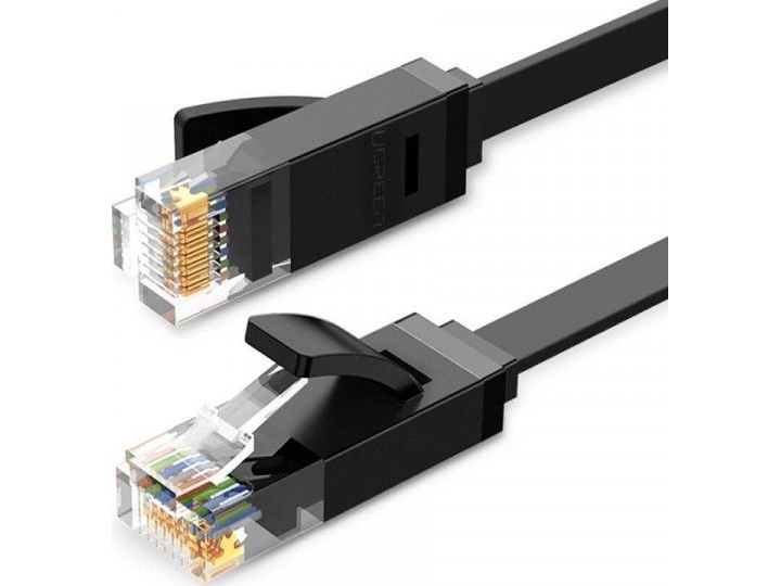 Ugreen Plaski kabel sieciowy UGREEN Ethernet RJ45, Cat.6, UTP, 8m (czarny)