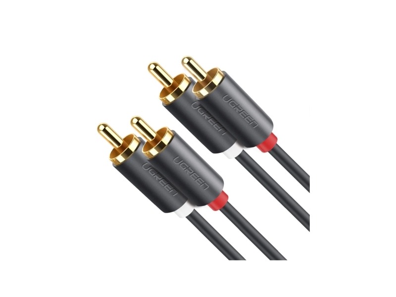 Kabel Ugreen Rca (Cinch) X2 - Rca (Cinch) X2 3M Czarny (Ugr315blk)
